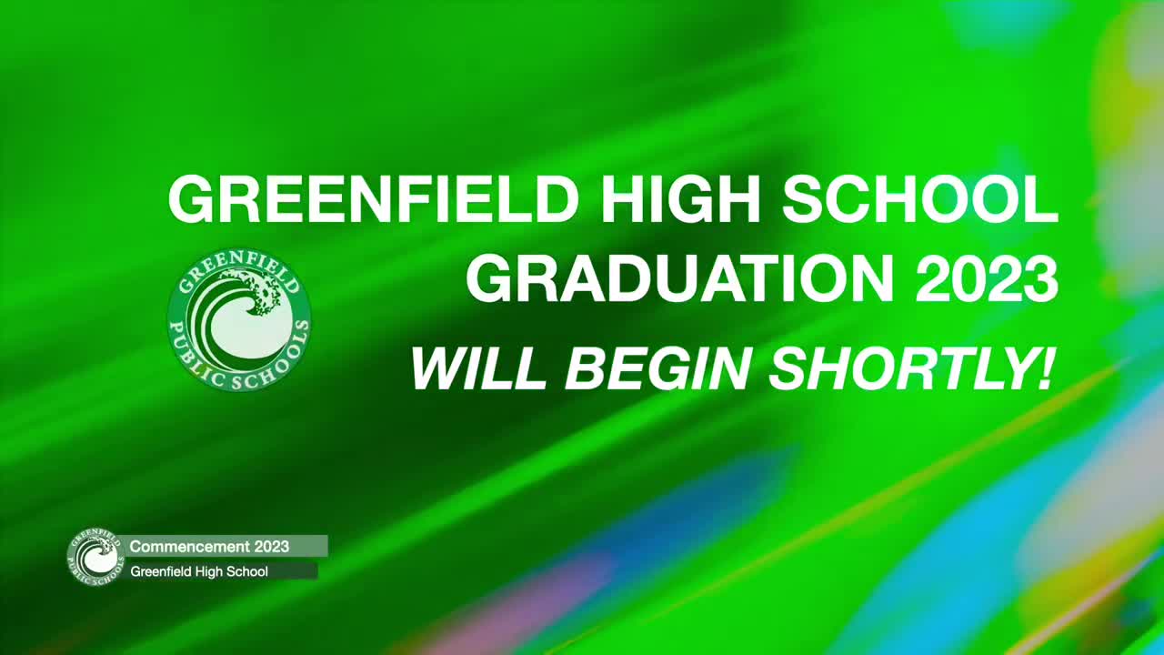 Thumbnail image for Greenfield High School Commencement Ceremony - June 3, 2023