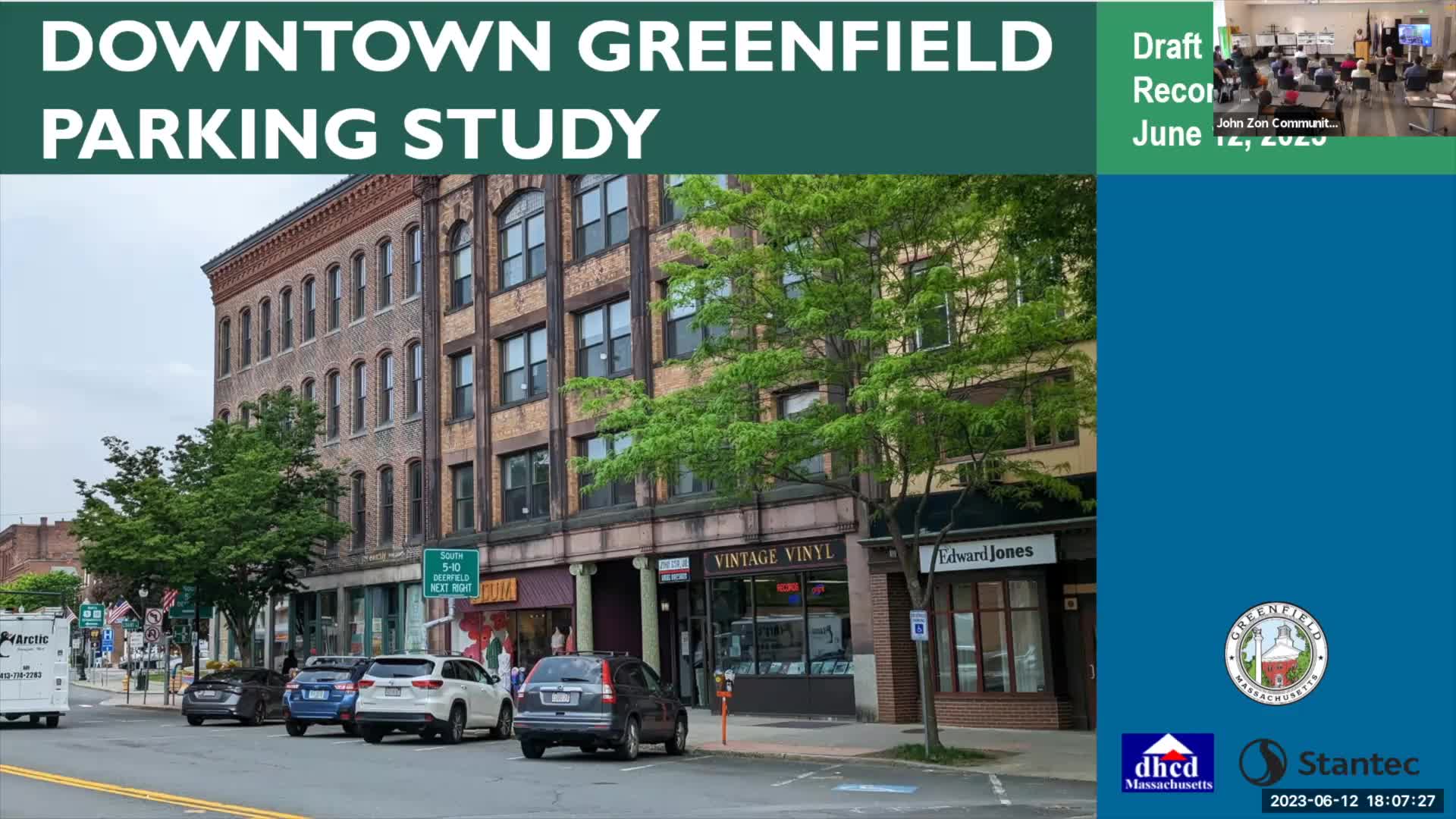 Thumbnail image for Stantec's Greenfield Parking Study Presentation - June 12, 2023