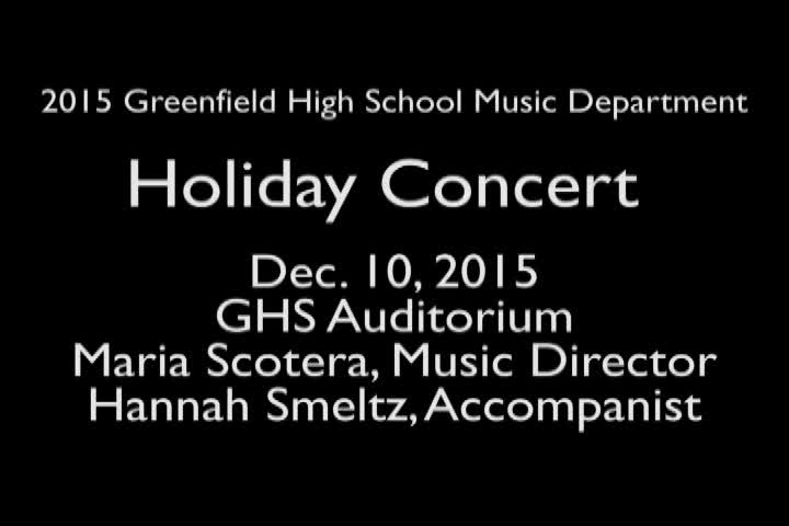 Thumbnail image for Greenfield High School Holiday Concert 2015