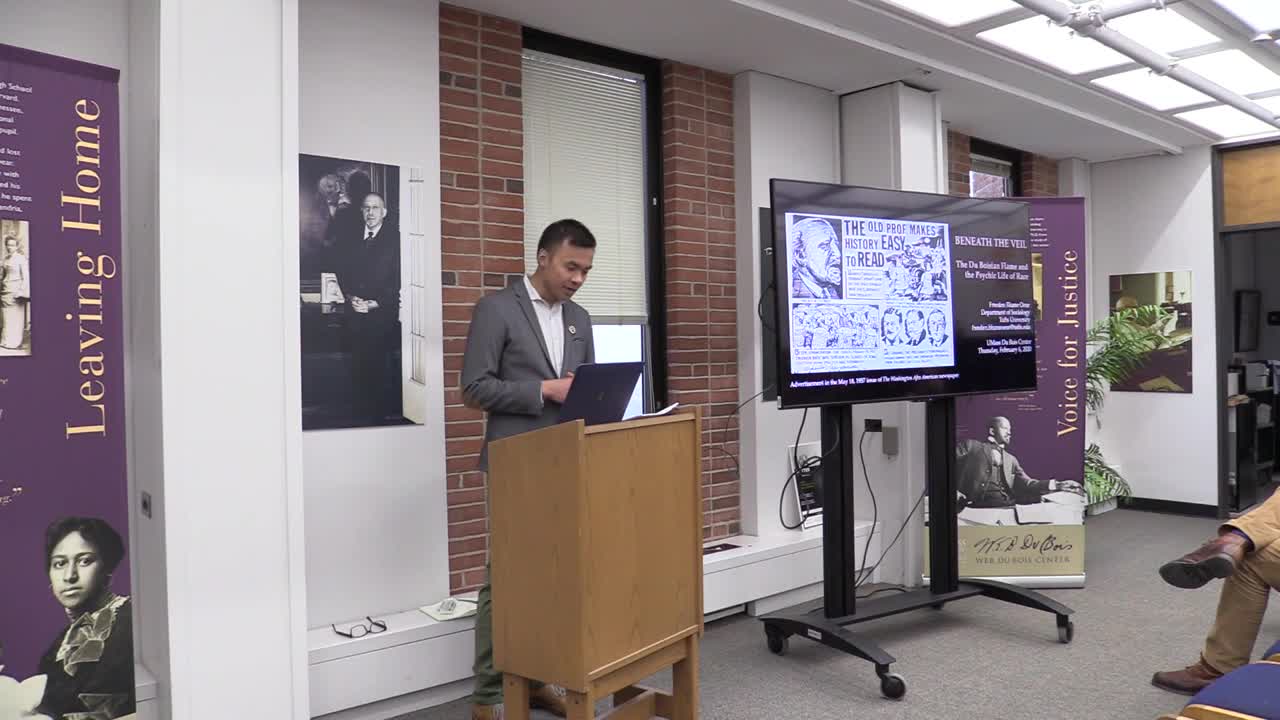 Thumbnail image for Du Bois Center Visiting Scholar Talk - "Beneath the Veil: The Du Bosian Creed and the Psychic Life of Race"