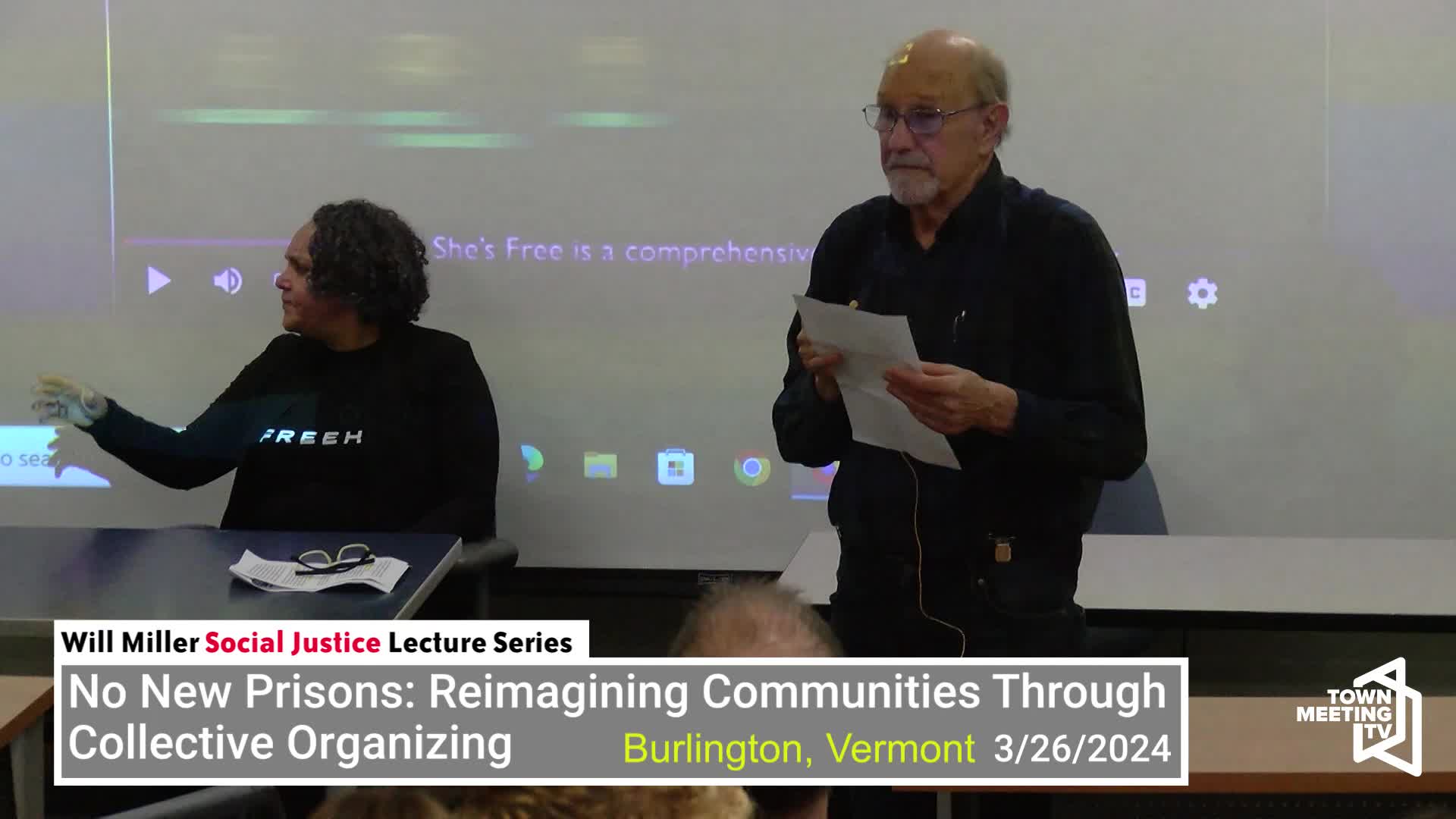 Thumbnail image for Will Miller Social Justice Lectures  No New Prisons - Reimagining Communities_Through_Collective_Organizing_3_26_2024_original