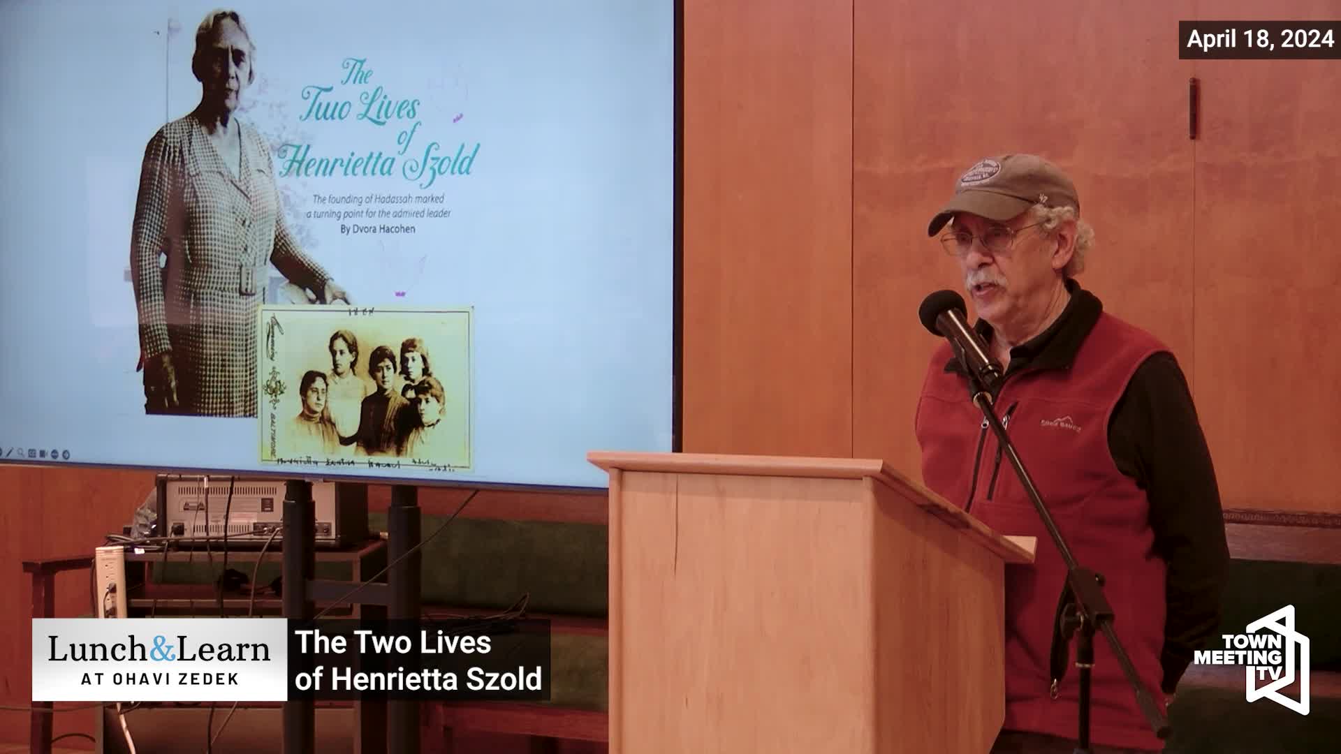 Ohav Zedek Lunch & Learn  The Two Lives of Henrietta Szold