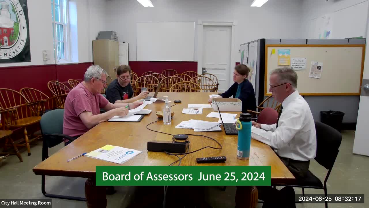 Thumbnail image for Board of Assessors June 25, 2024