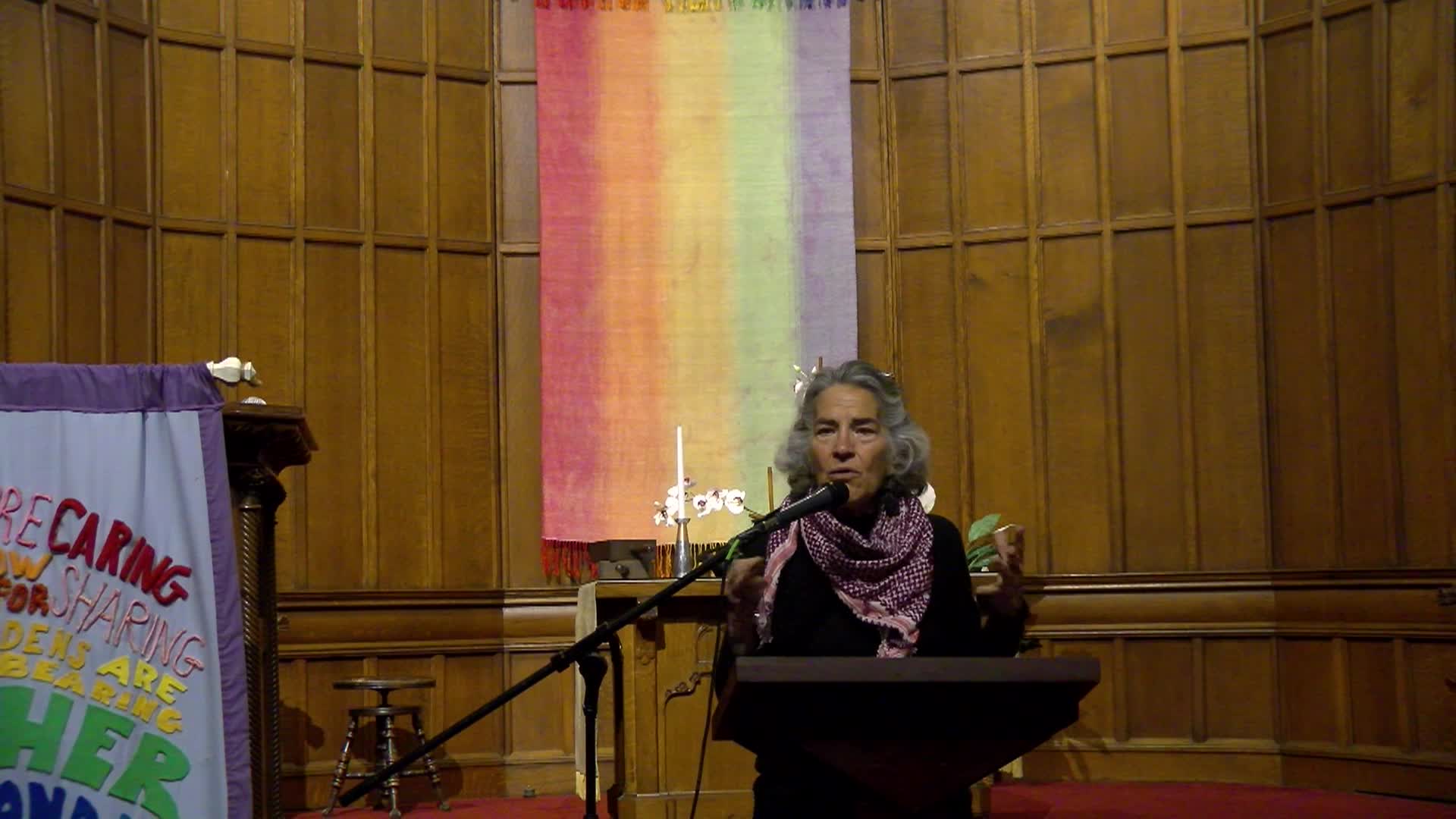 Thumbnail image for Phylllis Bennis speaks about Palestine and Israel April 7 2025