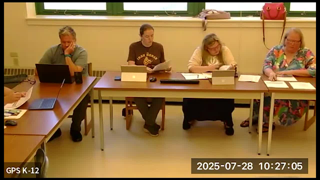 Thumbnail image for Greenfield School Committee Budget and Finance Subcommittee Meeting July 28, 2025