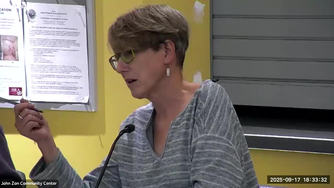 Greenfield City Council Meeting September 17, 2025