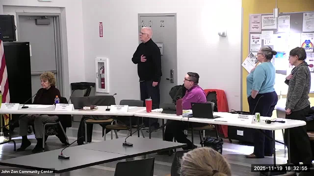 Greenfield City Council November 19 2025