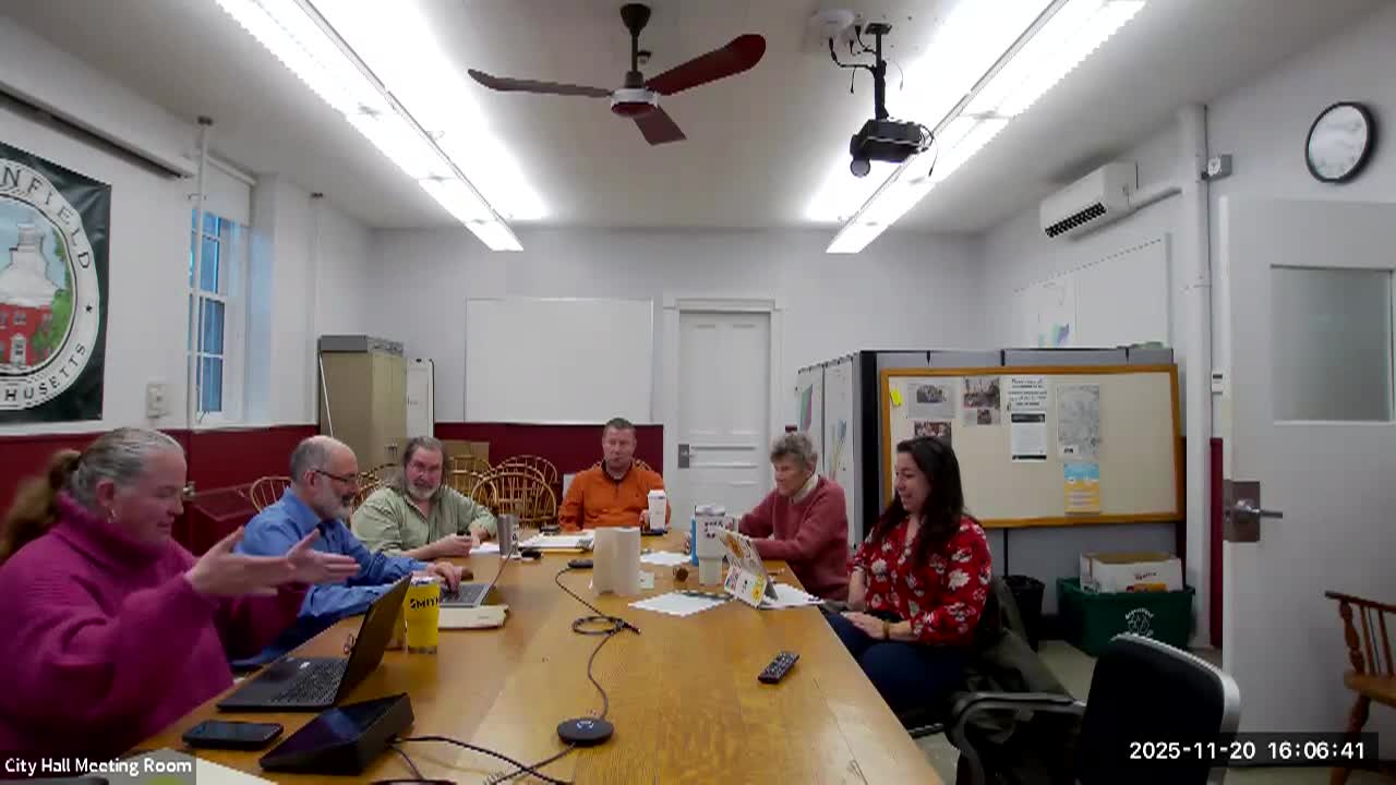 Sustainable Greenfield Implementation Committee November 20 2025