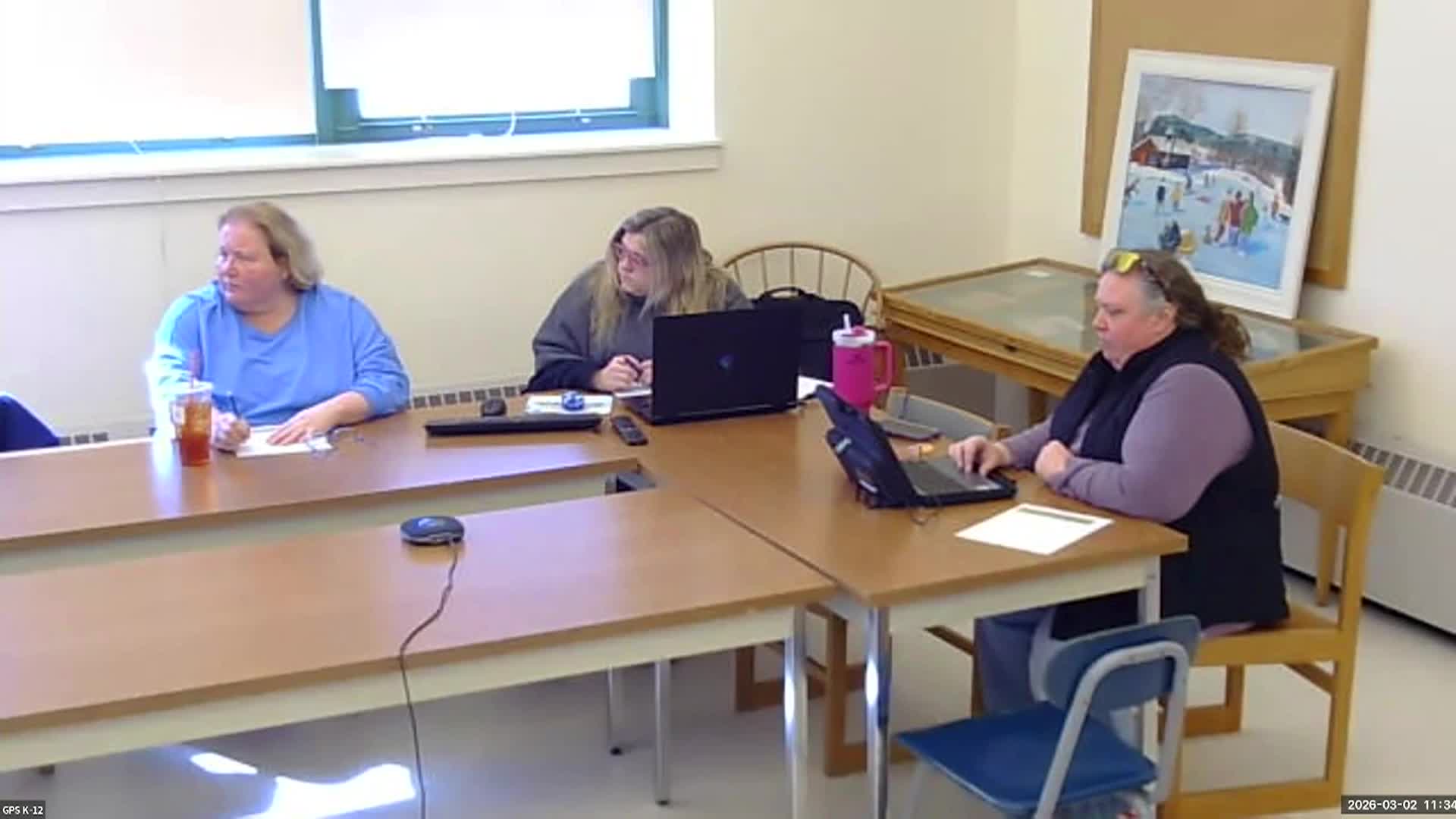 School Budget and Finance Subcommittee March 2, 2026