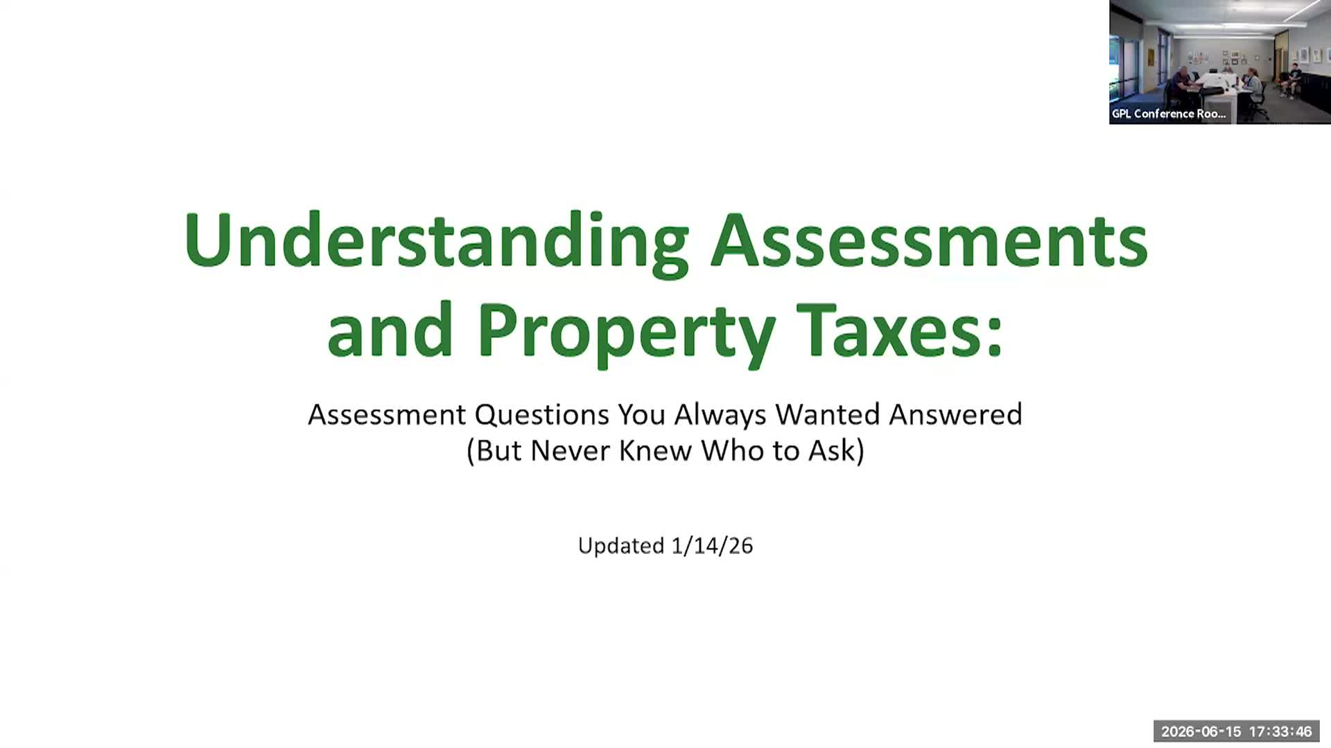 Thumbnail image for Board of Assessor June 15, 2026